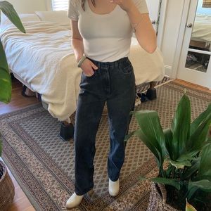 BDG Urban Outfitters High Rise Baggy Black Jeans